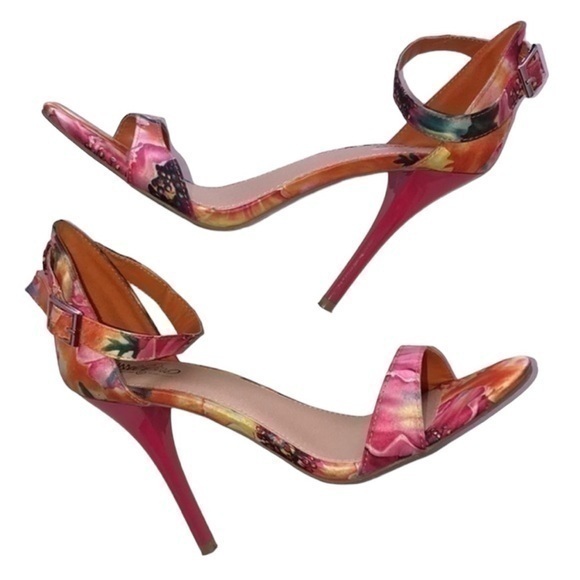 Mossimo Supply Co. Shoes - Mossimo Floral Strappy Heels